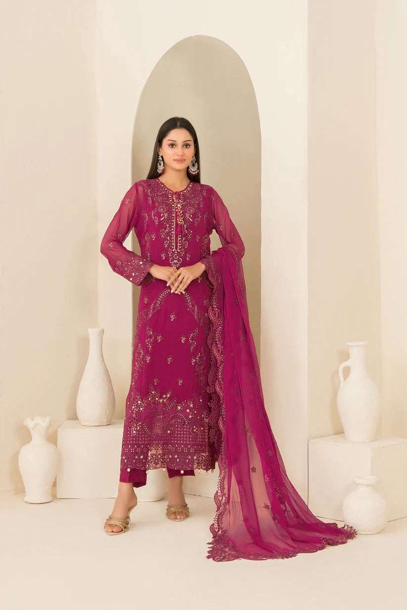 EMBER FANCY EXCLUSIVE EMBROIDERED CHIFFON COLLECTION BY SHAHID TAWAKKAL